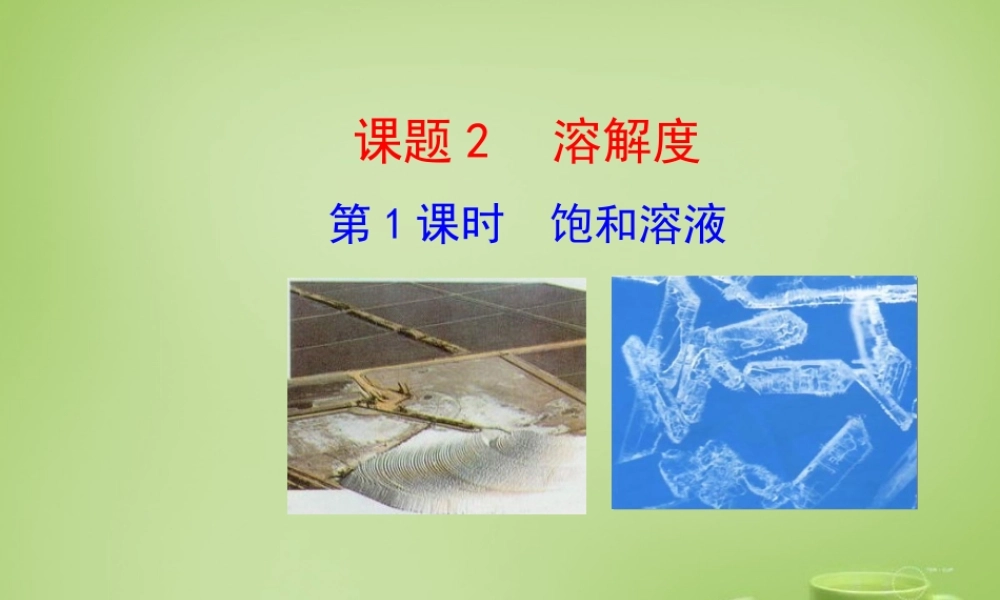 人教初中化学九下《9课题2溶解度》PPT课件 (6).ppt