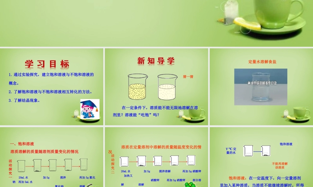 人教初中化学九下《9课题2溶解度》PPT课件 (6).ppt