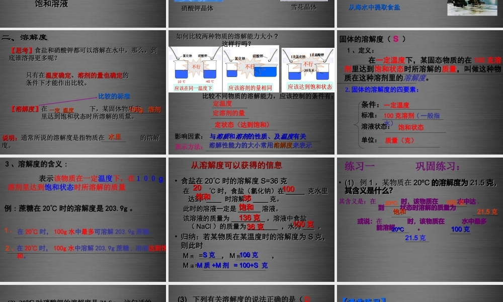 人教初中化学九下《9课题2溶解度》PPT课件 (5).ppt