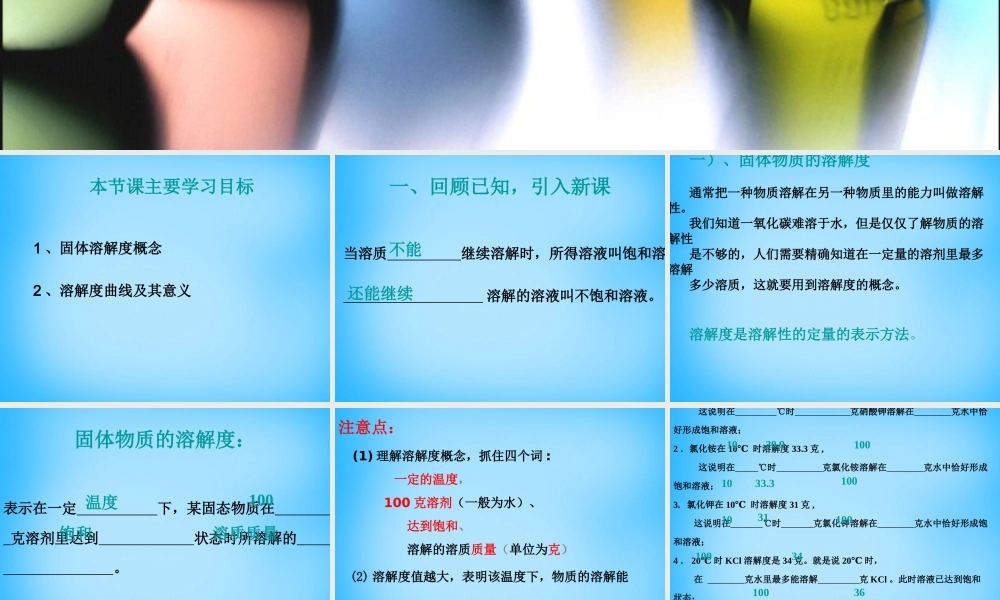 人教初中化学九下《9课题2溶解度》PPT课件 (12).ppt