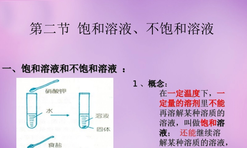 人教初中化学九下《9课题2溶解度》PPT课件 (14).ppt