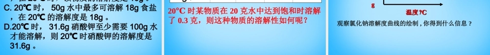 人教初中化学九下《9课题2溶解度》PPT课件 (20).ppt