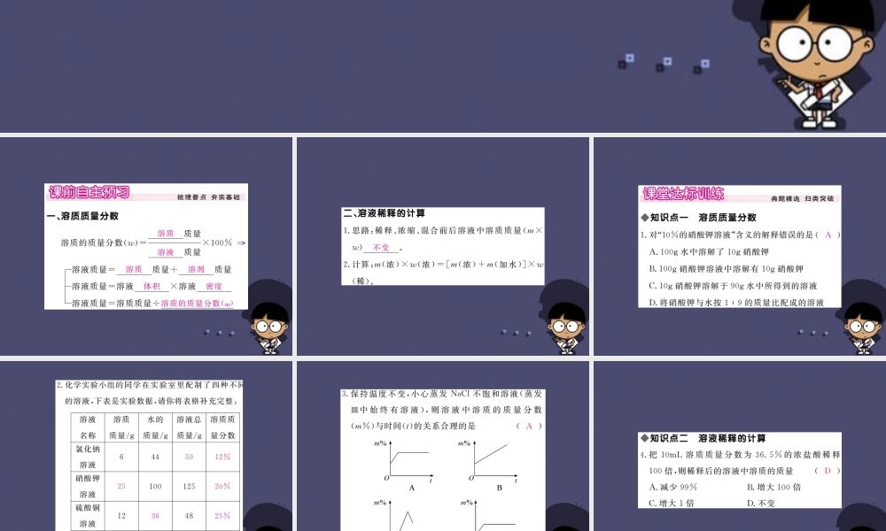 人教初中化学九下《9课题3溶液的浓度》PPT课件 (2).ppt