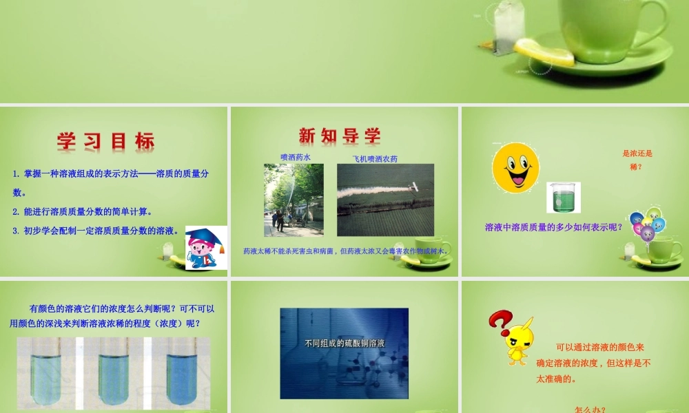 人教初中化学九下《9课题3溶液的浓度》PPT课件 (4).ppt