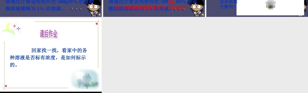 人教初中化学九下《9课题3溶液的浓度》PPT课件 (15).ppt