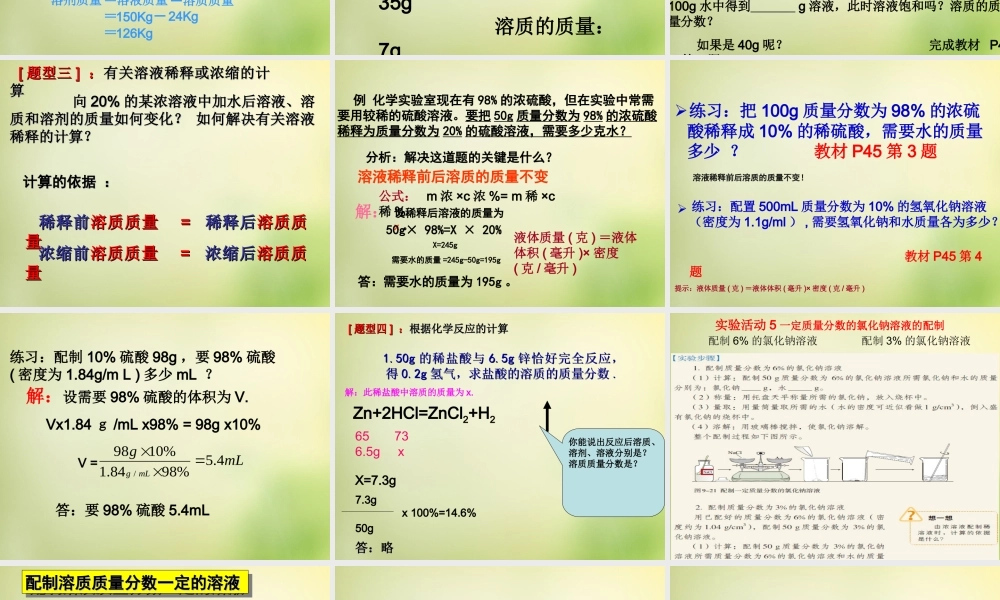 人教初中化学九下《9课题3溶液的浓度》PPT课件 (22).ppt