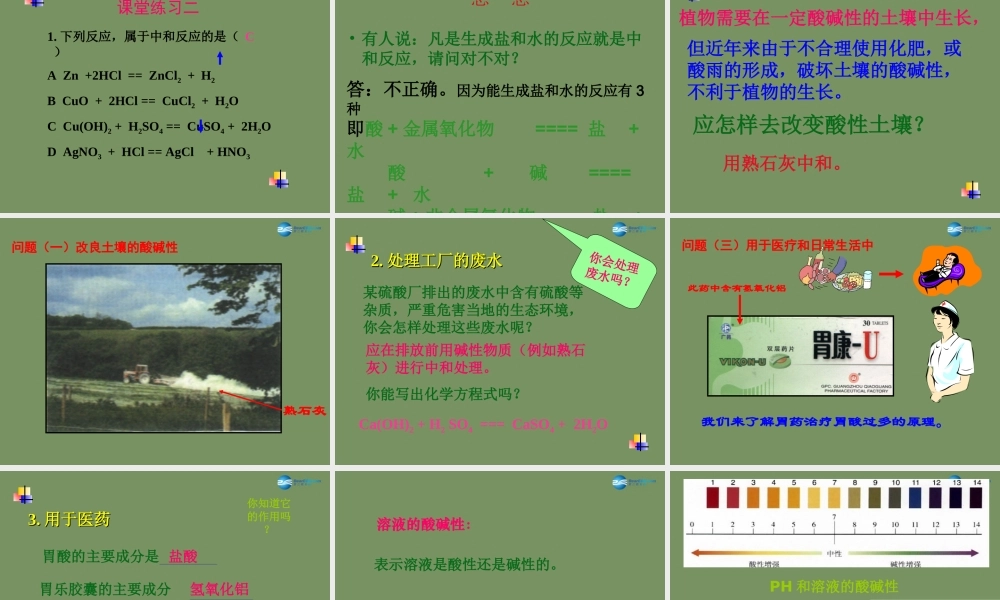 人教初中化学九下《10第十单元酸和碱》PPT课件 (1).ppt