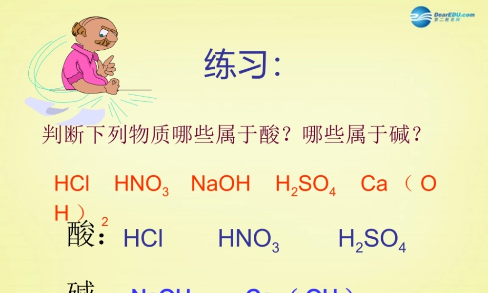 人教初中化学九下《10课题1常见的酸和碱》PPT课件 (5).ppt