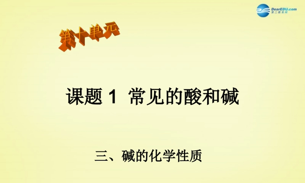 人教初中化学九下《10课题1常见的酸和碱》PPT课件 (9).ppt