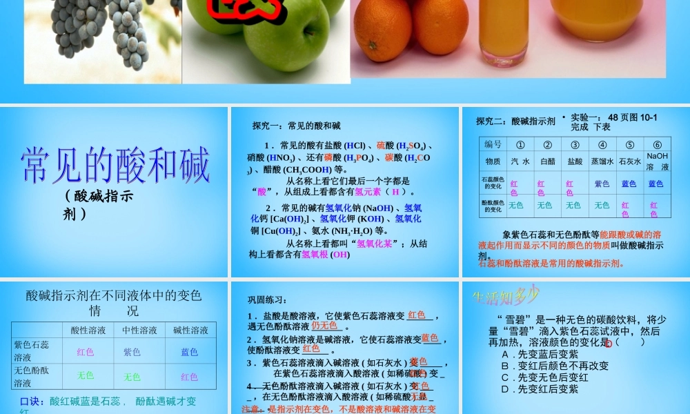 人教初中化学九下《10课题1常见的酸和碱》PPT课件 (10).ppt