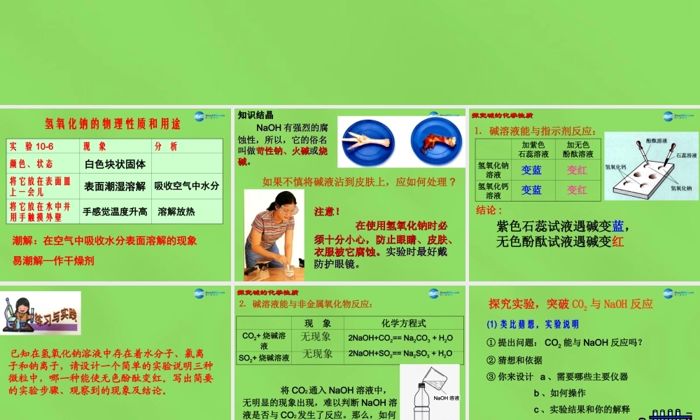 人教初中化学九下《10课题1常见的酸和碱》PPT课件 (4).ppt