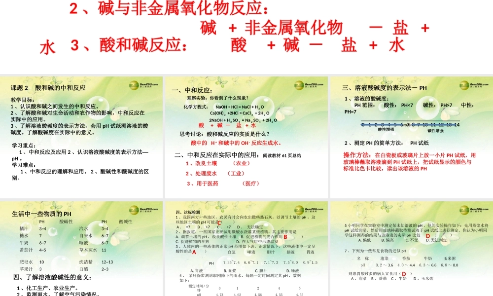 人教初中化学九下《10课题2酸和碱的中和反应》PPT课件 (5).ppt