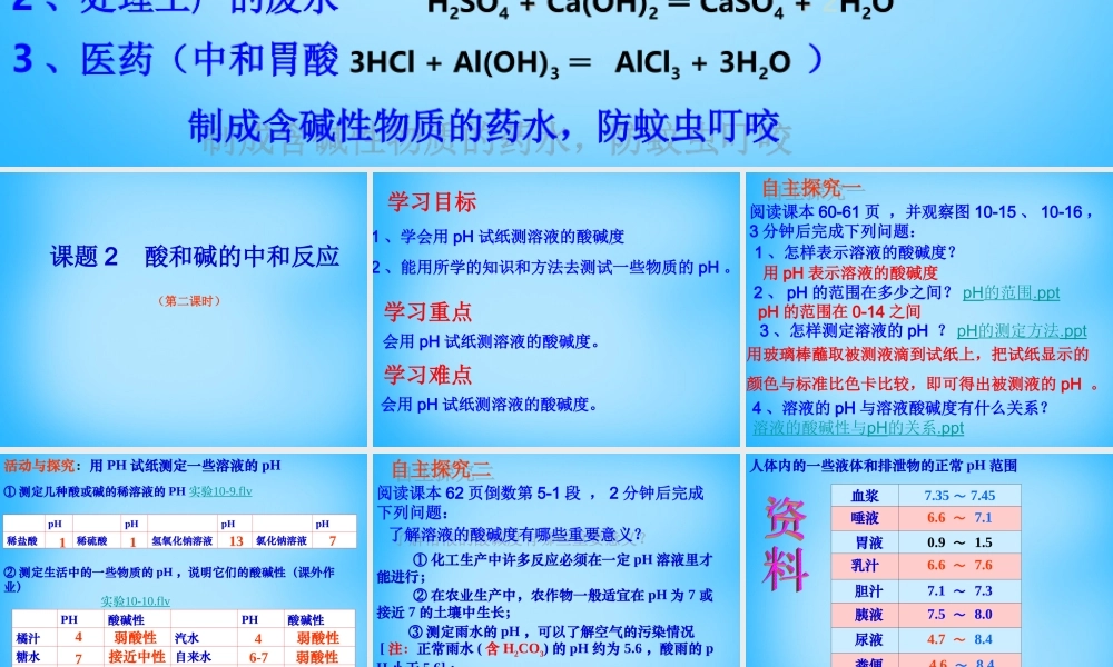 人教初中化学九下《10课题2酸和碱的中和反应》PPT课件 (9).ppt
