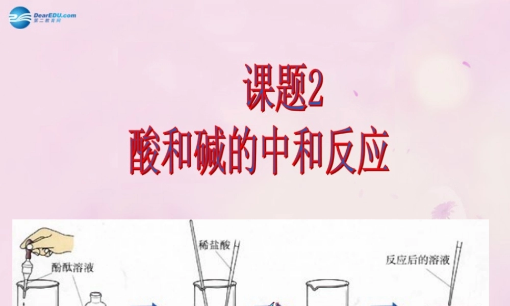 人教初中化学九下《10课题2酸和碱的中和反应》PPT课件 (21).ppt