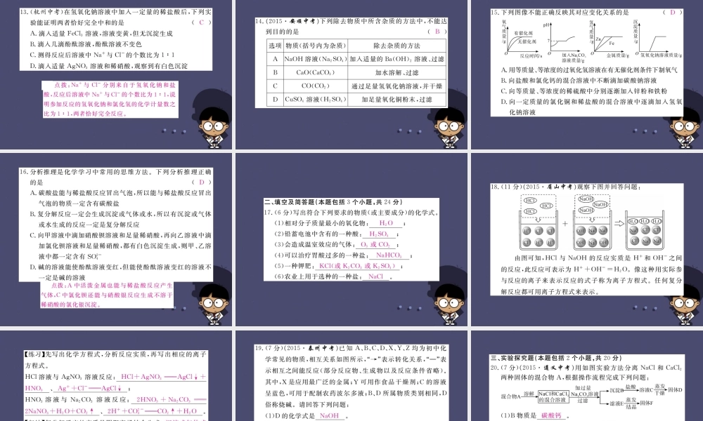 人教初中化学九下《11第十一单元盐化肥》PPT课件 (1).ppt