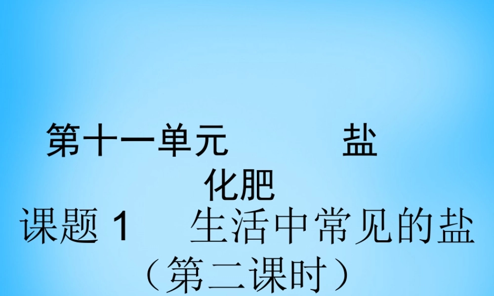 人教初中化学九下《11第十一单元盐化肥》PPT课件 (5).ppt