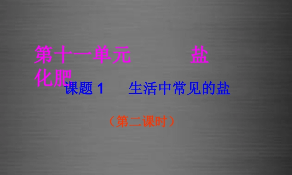 人教初中化学九下《11课题1生活中常见的盐》PPT课件 (7).ppt