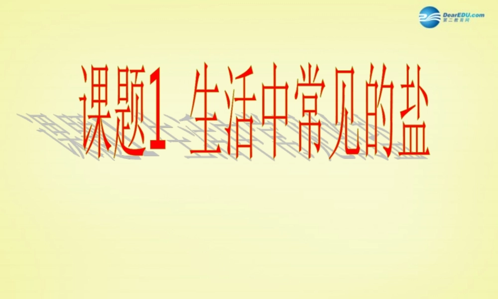 人教初中化学九下《11课题1生活中常见的盐》PPT课件 (14).ppt