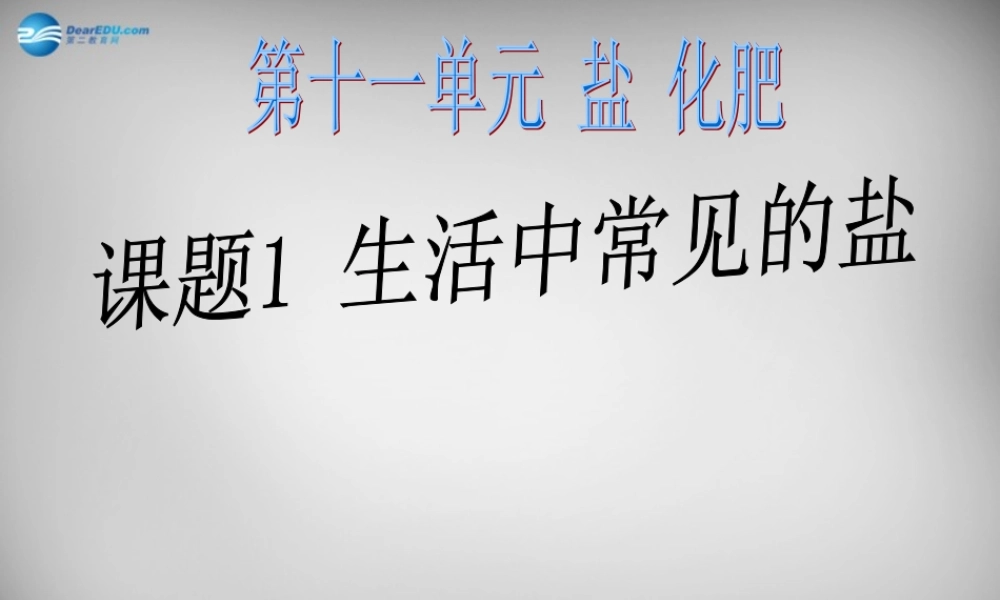 人教初中化学九下《11课题1生活中常见的盐》PPT课件 (18).ppt
