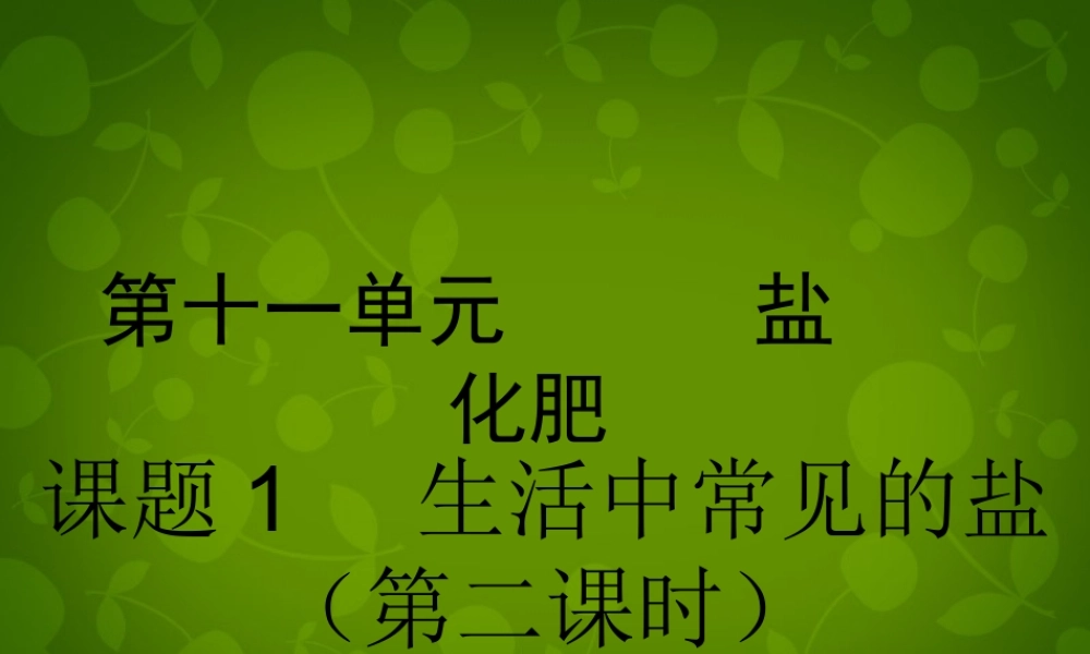 人教初中化学九下《11课题1生活中常见的盐》PPT课件 (17).ppt