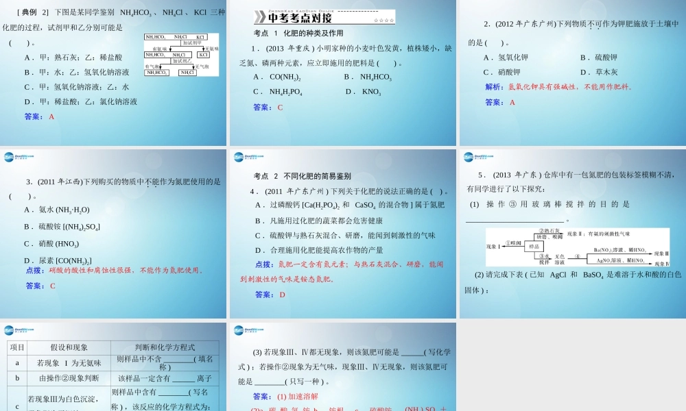 人教初中化学九下《11课题2化学肥料》PPT课件 (3).ppt
