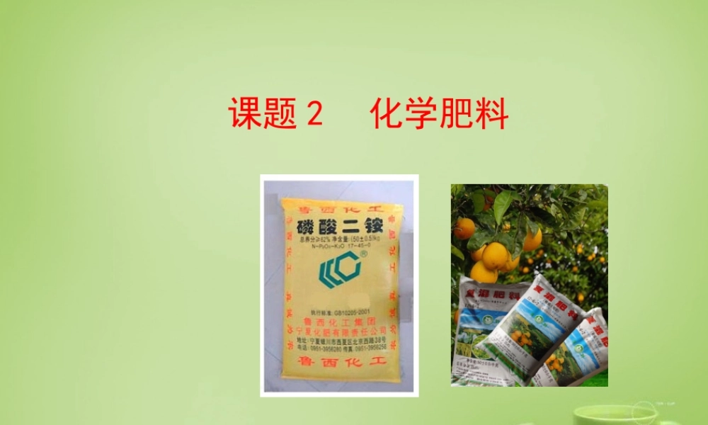人教初中化学九下《11课题2化学肥料》PPT课件 (6).ppt