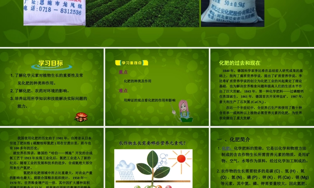 人教初中化学九下《11课题2化学肥料》PPT课件 (7).ppt