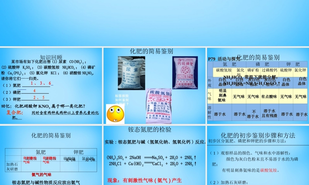 人教初中化学九下《11课题2化学肥料》PPT课件 (14).ppt