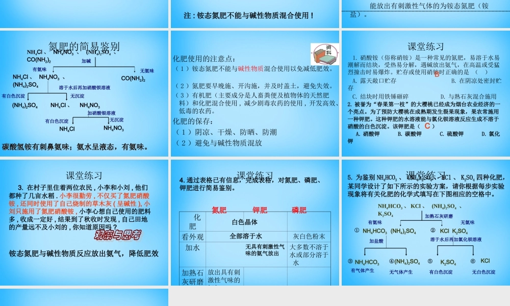 人教初中化学九下《11课题2化学肥料》PPT课件 (14).ppt