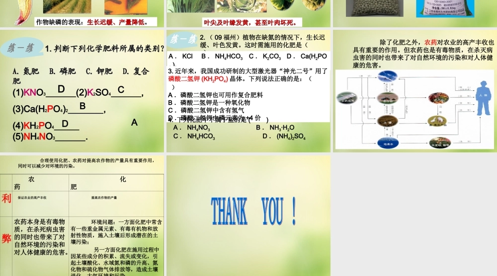 人教初中化学九下《11课题2化学肥料》PPT课件 (20).ppt