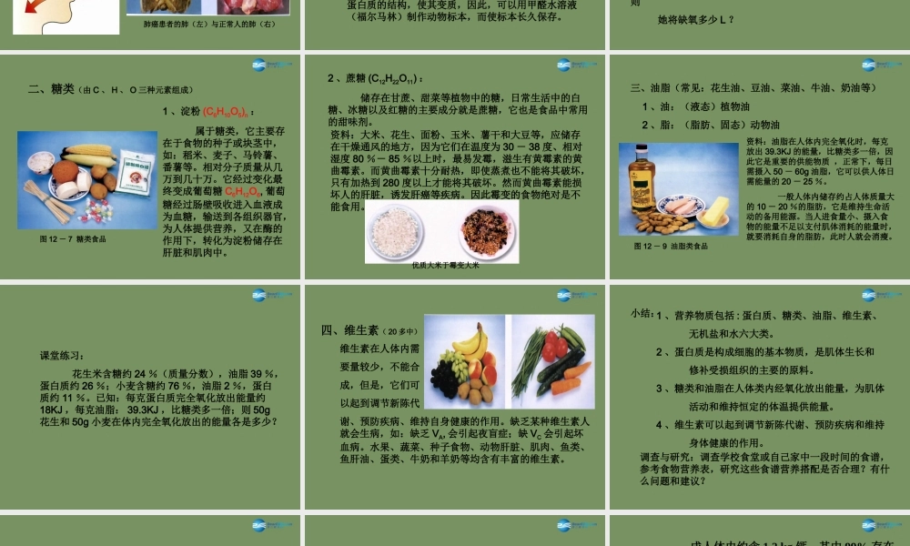 人教初中化学九下《12第十二单元化学与生活》PPT课件 (2).ppt