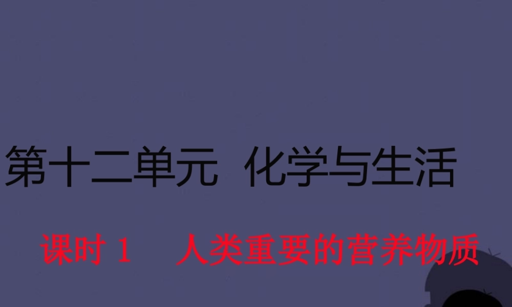 人教初中化学九下《12课题1人类重要的营养物质》PPT课件 (5).ppt