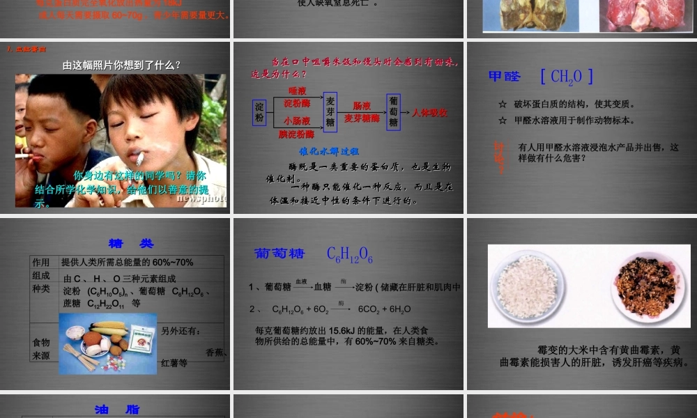人教初中化学九下《12课题1人类重要的营养物质》PPT课件 (7).ppt