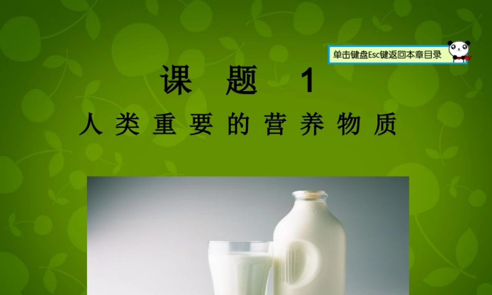 人教初中化学九下《12课题1人类重要的营养物质》PPT课件 (11).ppt