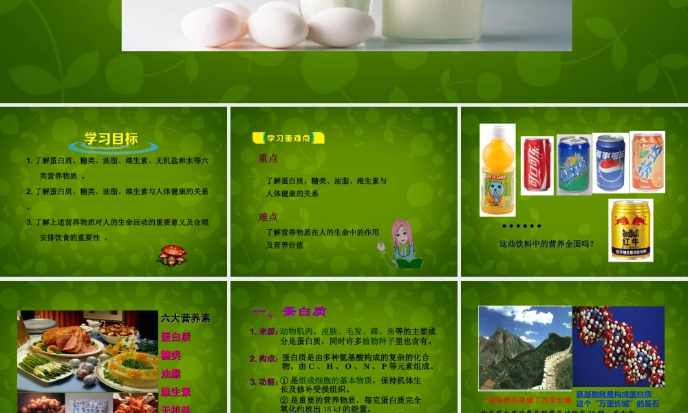 人教初中化学九下《12课题1人类重要的营养物质》PPT课件 (11).ppt