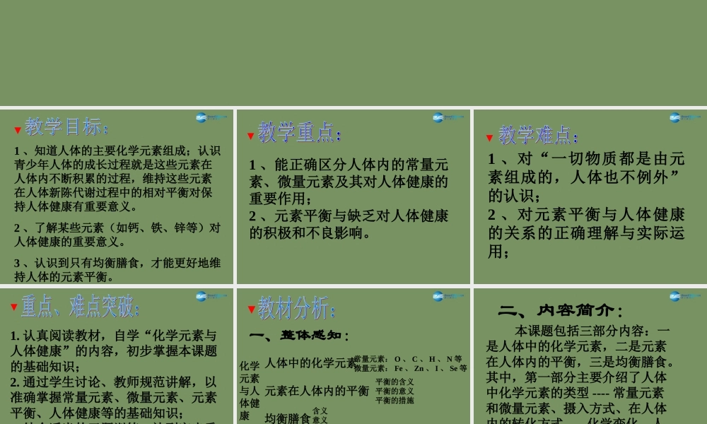 人教初中化学九下《12课题2化学元素与人体健康》PPT课件 (2).ppt