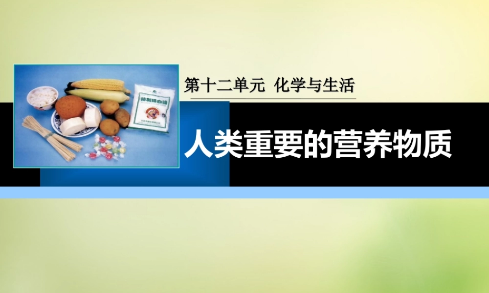 人教初中化学九下《12课题1人类重要的营养物质》PPT课件 (23).ppt