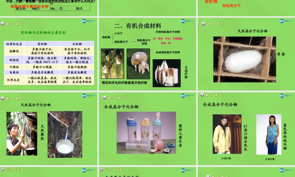 人教初中化学九下《12课题3有机合成材料》PPT课件 (17).ppt