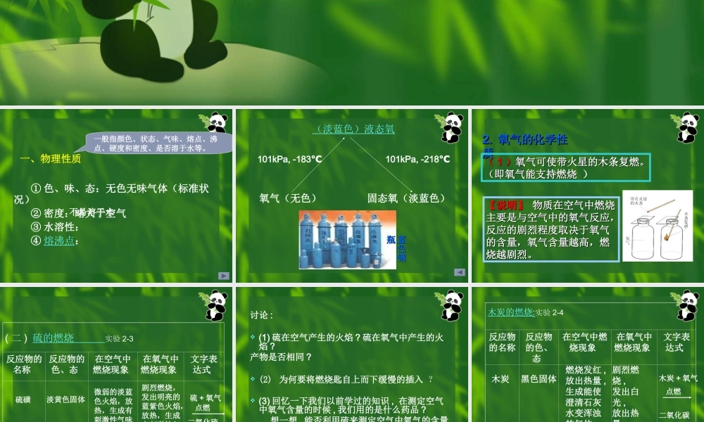 人教五四制初中化学八上《2课题2 氧气》PPT课件 (1).ppt