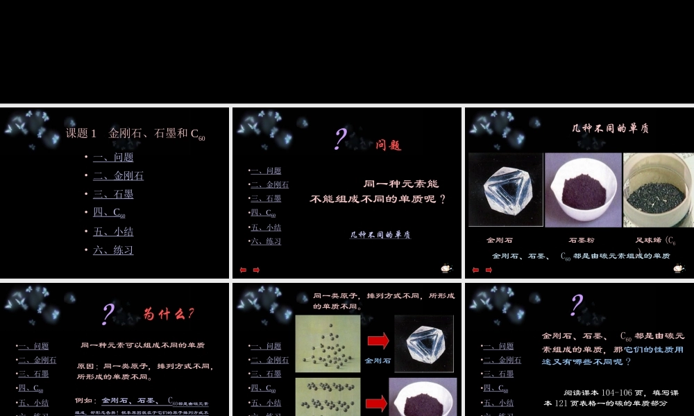 人教五四制初中化学八下《7课题1 金刚石、石墨和C60》PPT课件 (2).ppt