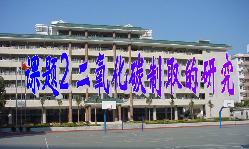人教五四制初中化学八下《7课题2 二氧化碳制取的探究》PPT课件 (21).ppt