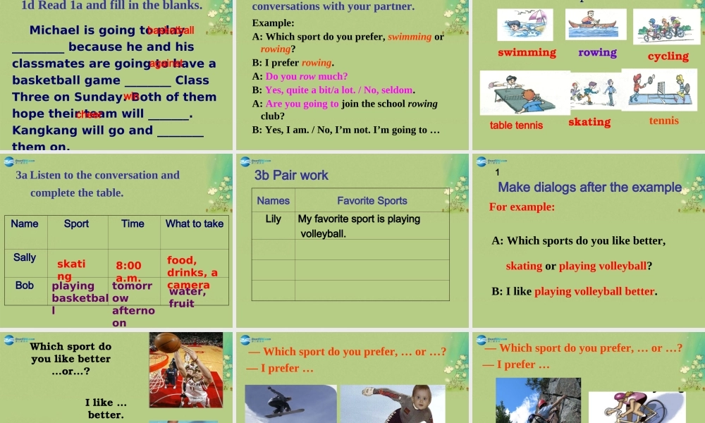 仁爱初中英语八上《Unit 1Topic 1 I'm going to play basketball.》PPT课件A (1).ppt