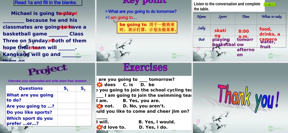 仁爱初中英语八上《Unit 1Topic 1 I'm going to play basketball.》PPT课件A (2).ppt