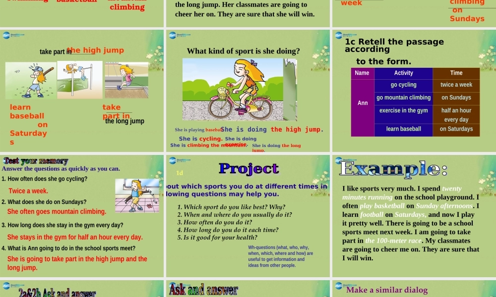 仁爱初中英语八上《Unit 1Topic 1 I'm going to play basketball.》PPT课件C (1).ppt