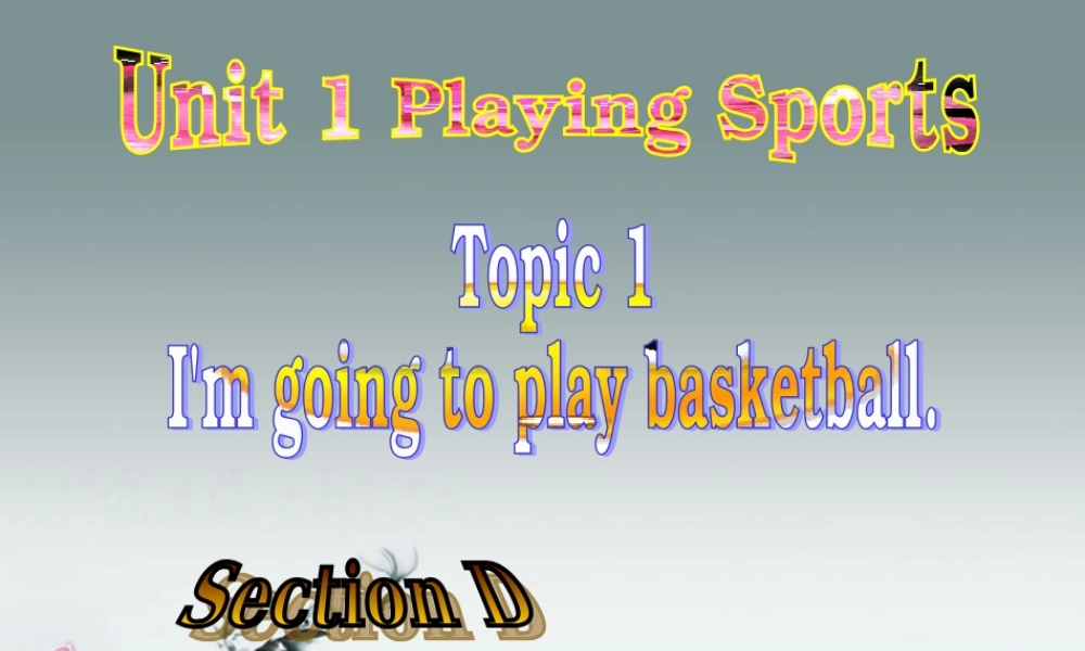 仁爱初中英语八上《Unit 1Topic 1 I'm going to play basketball.》PPT课件D (2).ppt