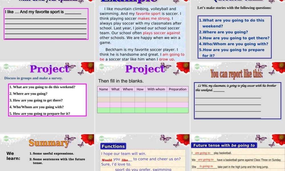 仁爱初中英语八上《Unit 1Topic 1 I'm going to play basketball.》PPT课件D (3).ppt