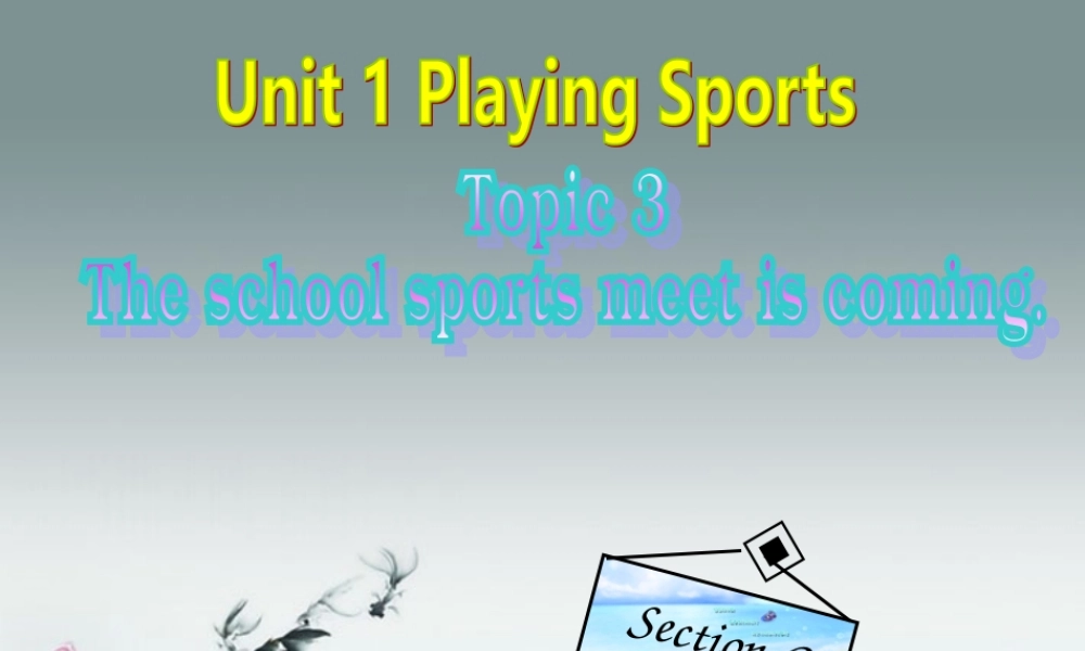 仁爱初中英语八上《Unit 1Topic 3 The school sports meet is coming.》PPT课件C (2).ppt