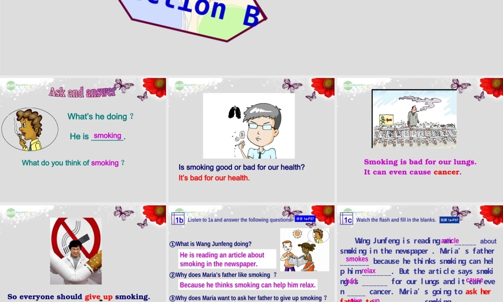 仁爱初中英语八上《Unit 2Topic 2 I must ask him to give up smoking.》PPT课件B (2).ppt