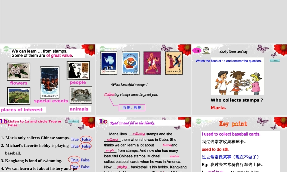 仁爱初中英语八上《Unit 3Topic 1 What's your hobby》PPT课件B (2).ppt