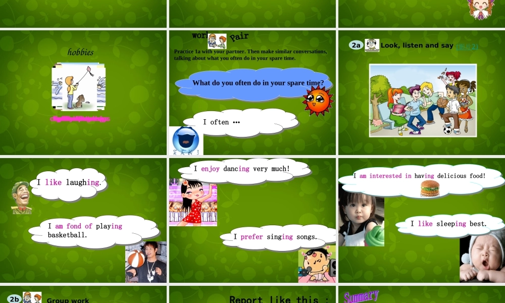 仁爱初中英语八上《Unit 3Topic 1 What's your hobby》PPT课件A (3).ppt